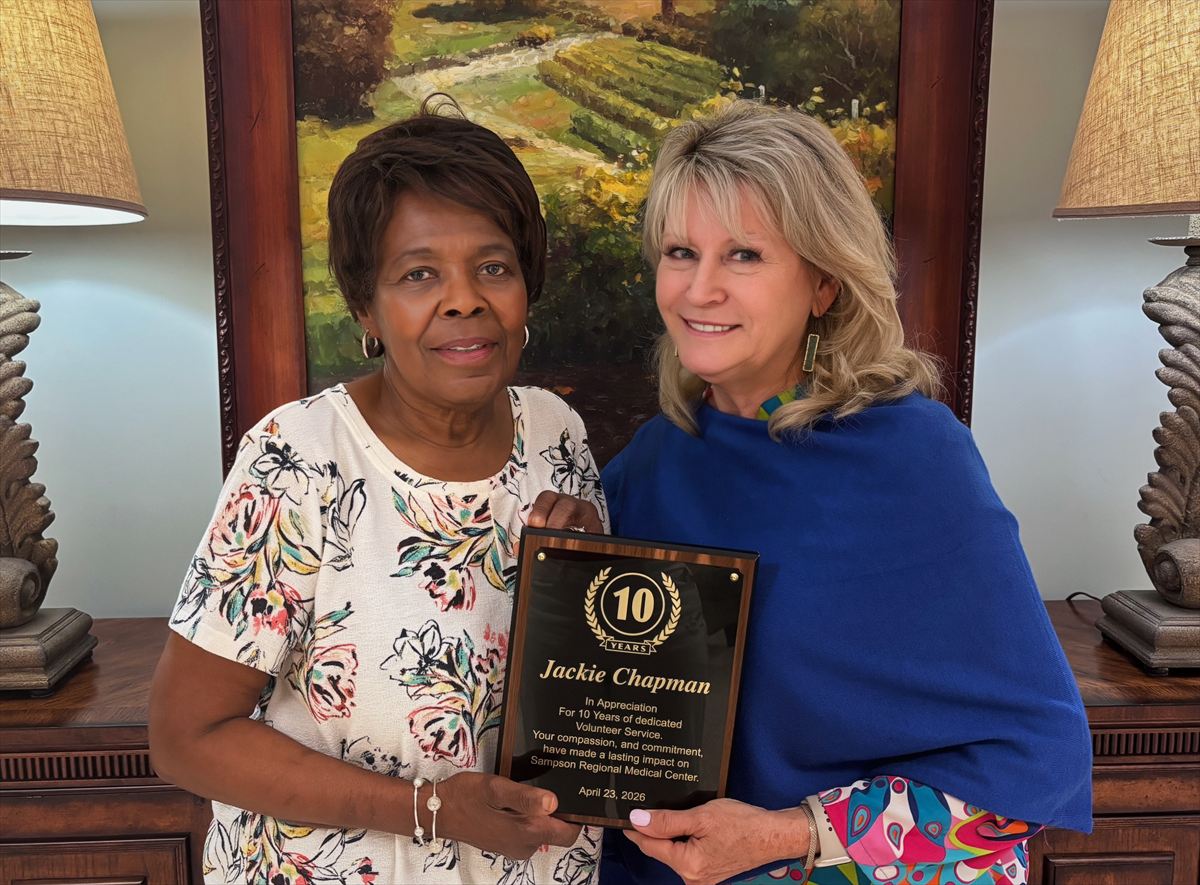Sampson Regional Medical Center Honors Volunteers During Appreciation Reception and Invites Community to Serve